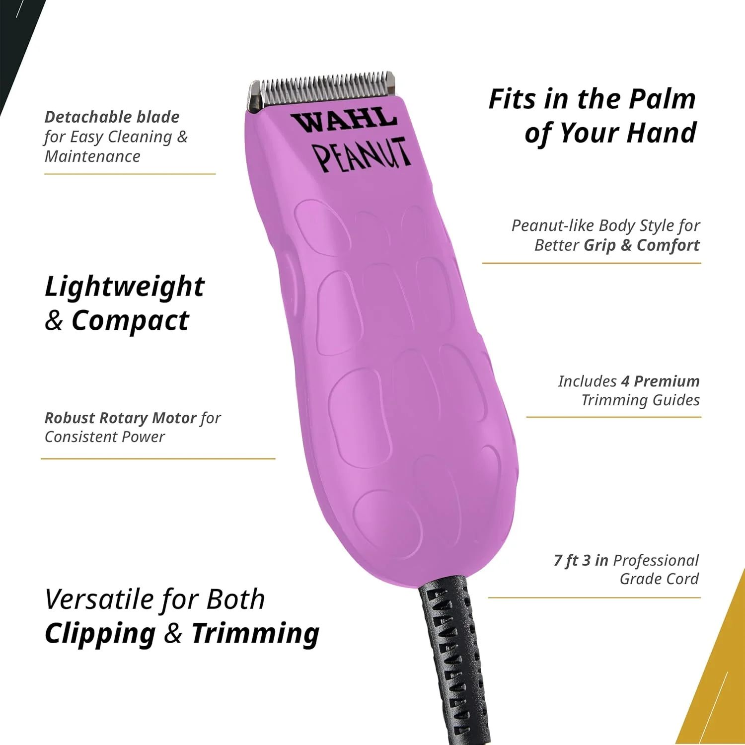 WAHL LE ORCHID BLACK PEANUT CLIPPER/TRIMMER(3025896) - Image 4