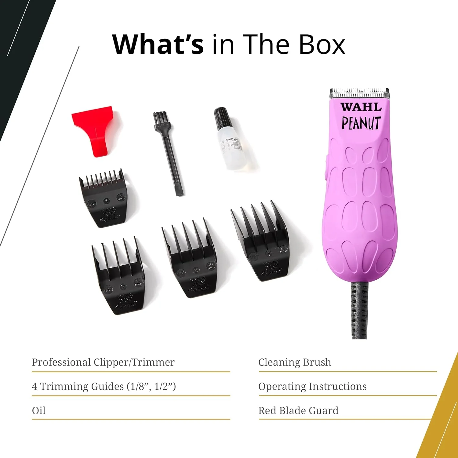 WAHL LE ORCHID BLACK PEANUT CLIPPER/TRIMMER(3025896) - Image 6