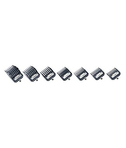 33640  ANDIS ATTACHMENT COMB MASTER METAL BG SERIES CLIP-ON [7PCS]  7pcs/blstr - Image 2
