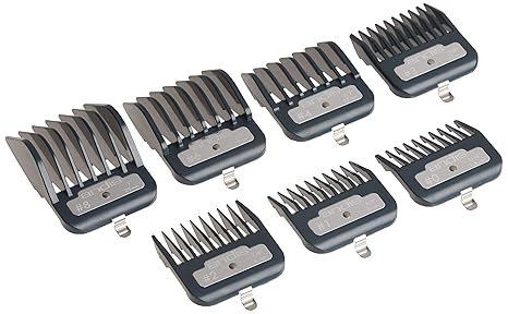 33640  ANDIS ATTACHMENT COMB MASTER METAL BG SERIES CLIP-ON [7PCS]  7pcs/blstr - Image 4