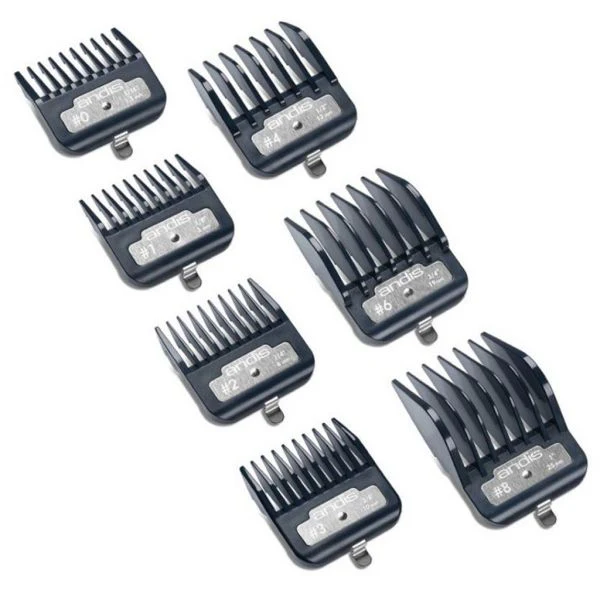 33645  ANDIS ATTACHMENT COMB MASTER METAL CLIP-ON [7PCS]  7pcs/blstr - Image 2