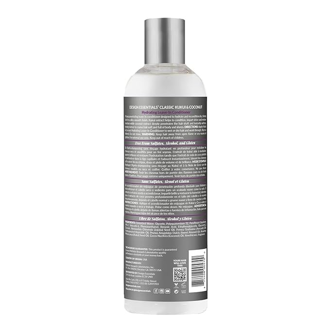 Design Essentials KUKUI & COCO LEAVE IN COND 8 OZ(40144) - Image 2