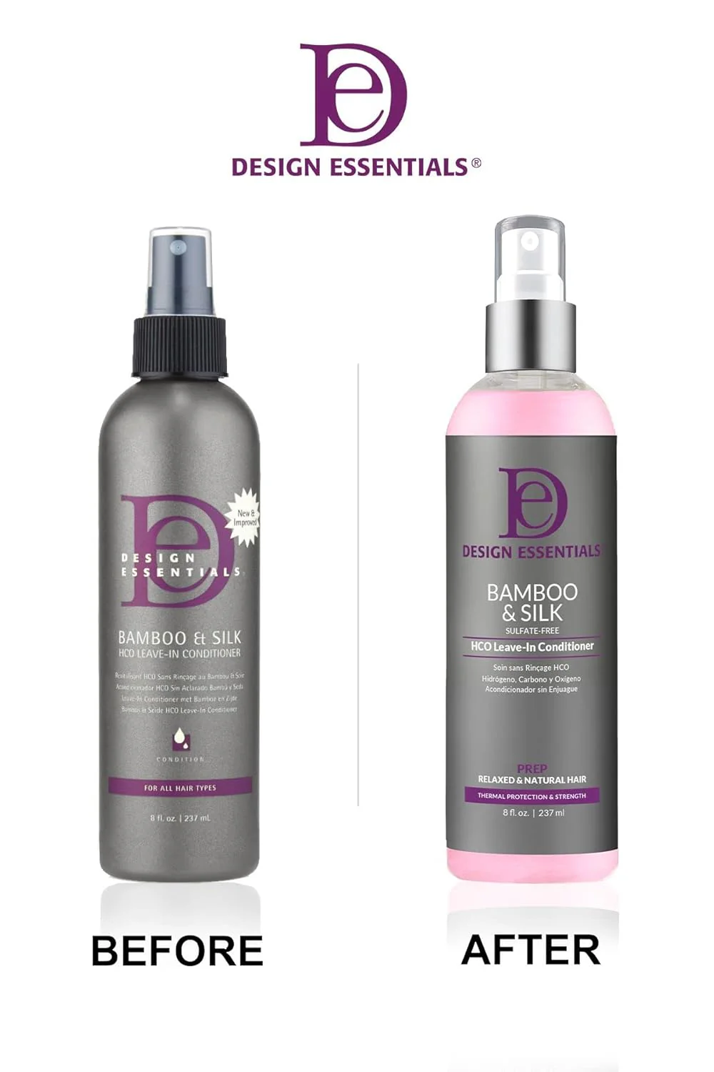 Design Essentials Bamboo &amp; Silk HCO HCO LEAVE-IN CONDITIONER 8OZ(40161)