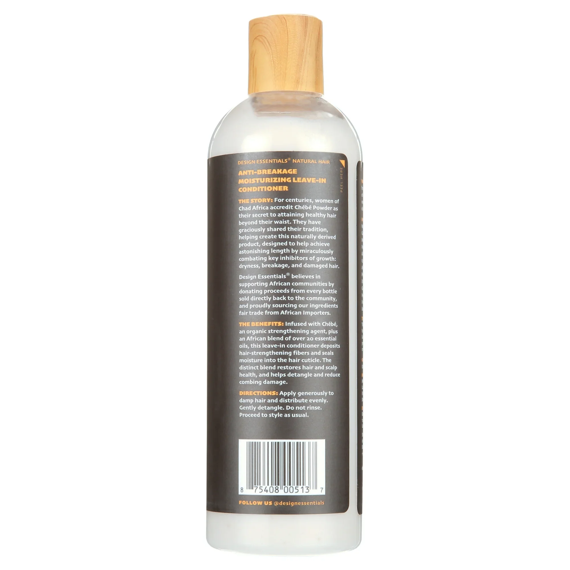 Design Essentials® CHEBE ANTI BREAK MOISTURE LEAVE-IN COND 12OZ(50002) - Image 2