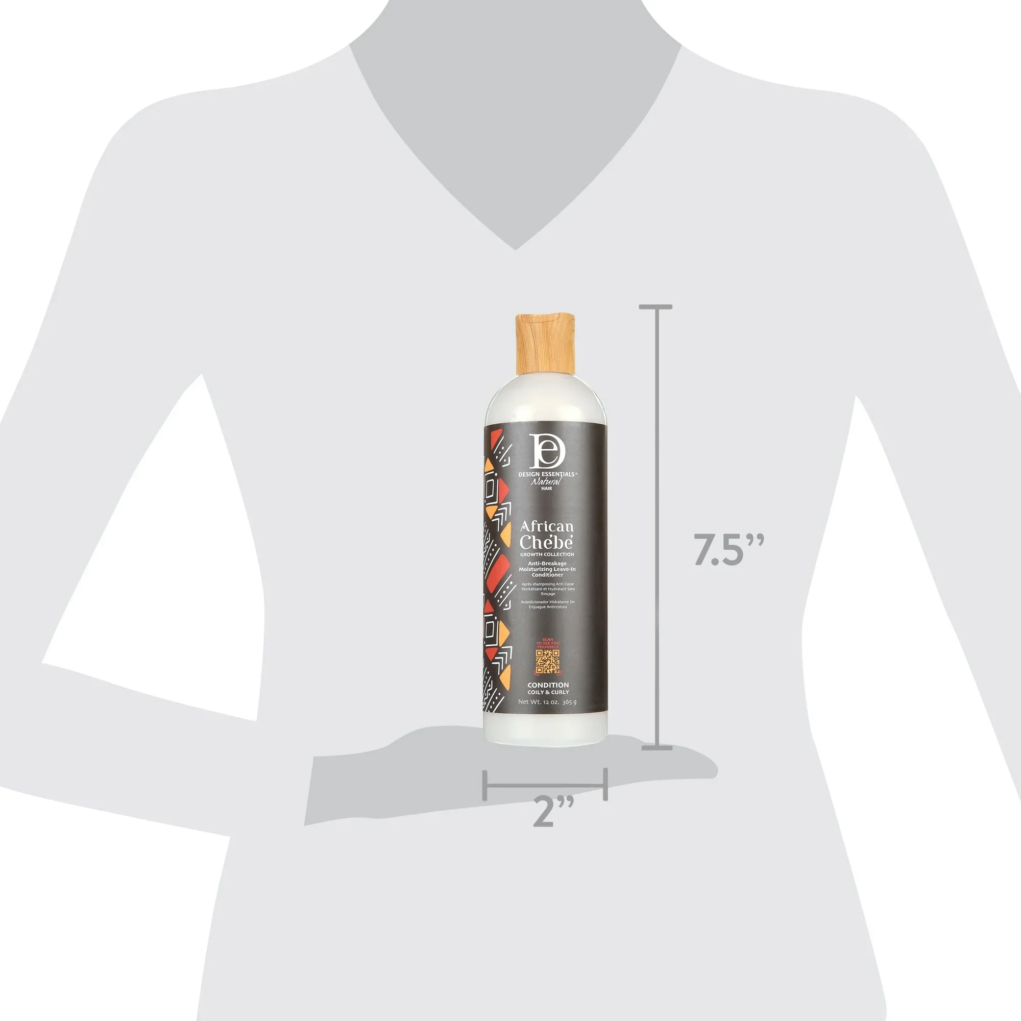 Design Essentials® CHEBE ANTI BREAK MOISTURE LEAVE-IN COND 12OZ(50002) - Image 5