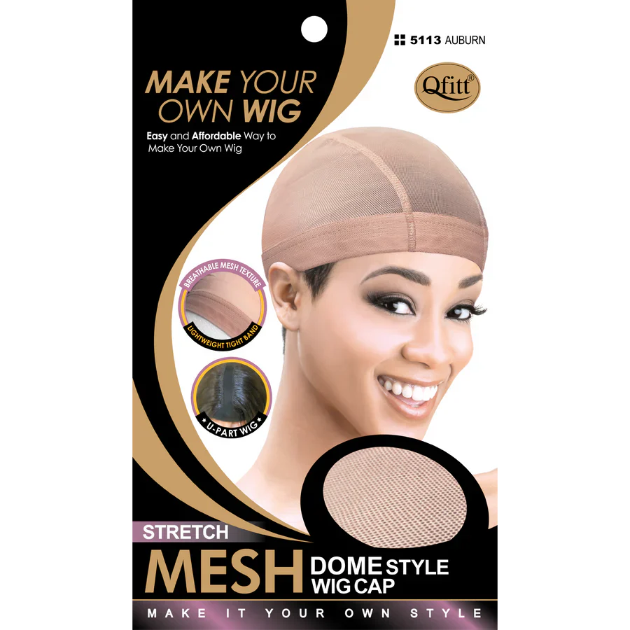 Qfitt Make Your Own Wig Stretch Mesh Dome Style Wig Cap (M&M #5113)