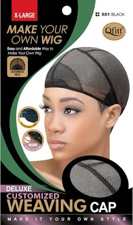 BLACK XL DELUXE WEAVING CAP (#551)