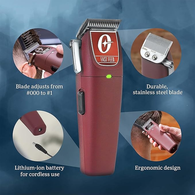 76023910  OSTER CLIPPER FAST FEED CORDLESS  trimmer - Image 2