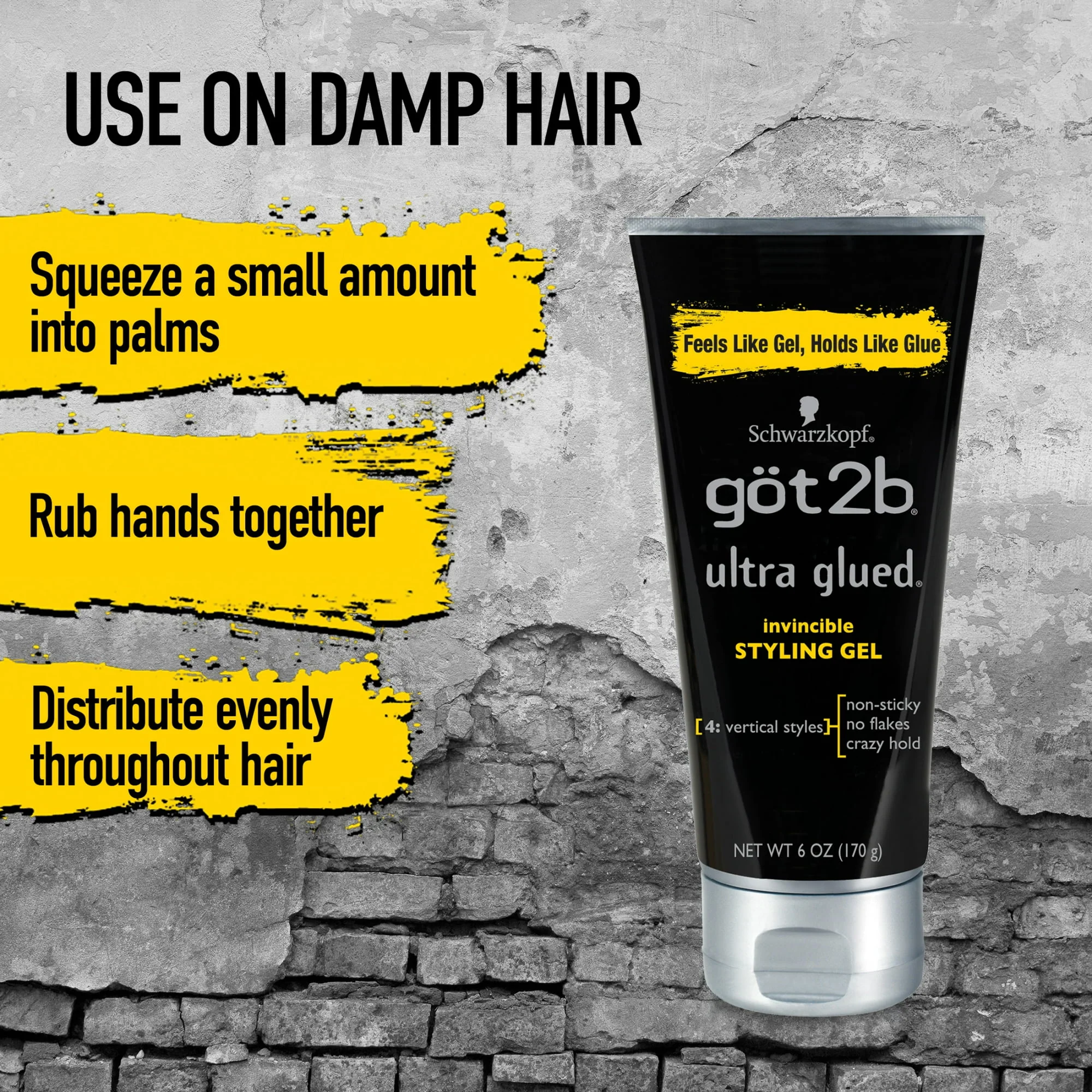 GOT 2 B ULTRA GLUES STYLING GEL 6OZ(AA33149) - Image 7
