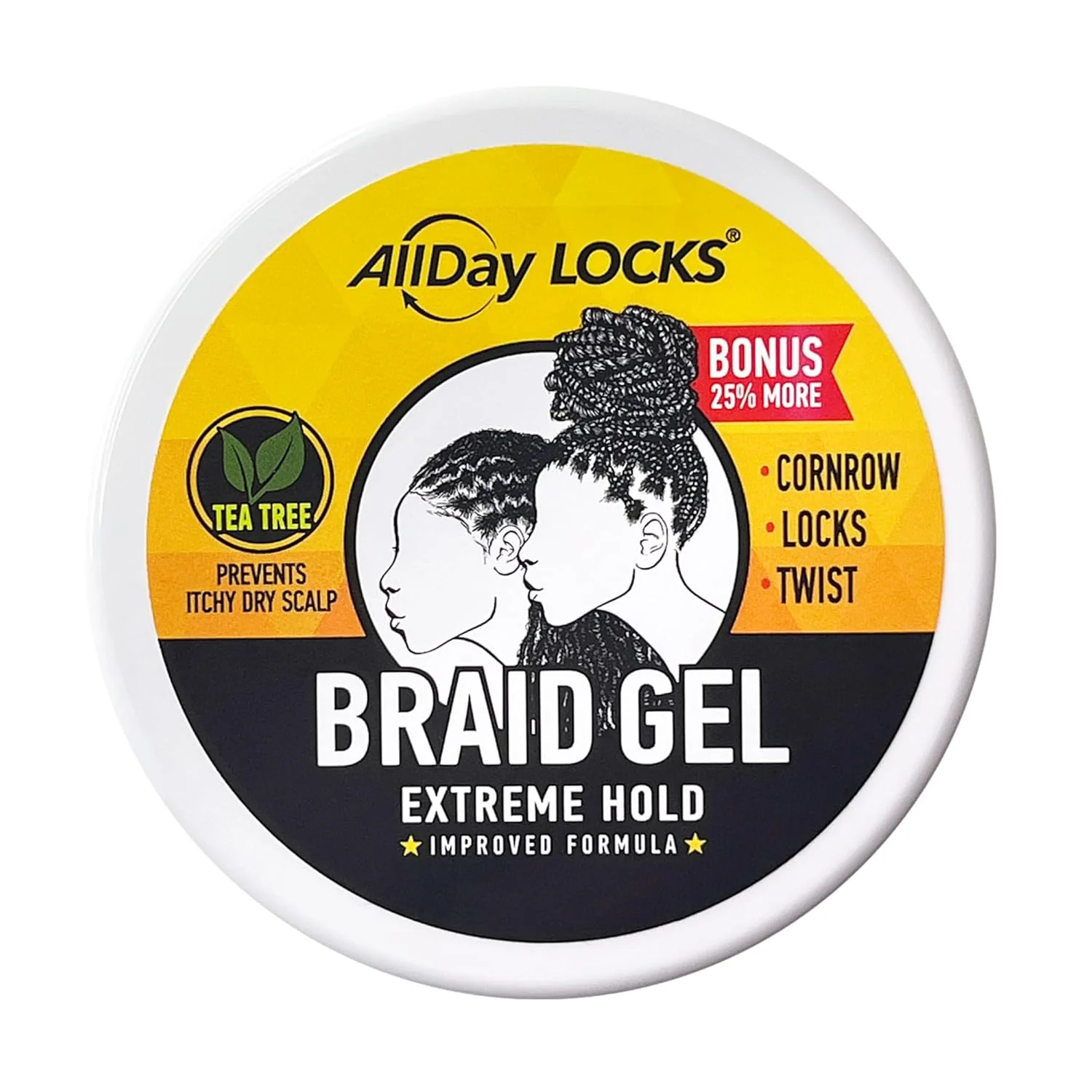 ALL DAY LOCKS & BRAID GEL (JAR) 5 OZ (ADA83721) - Image 2