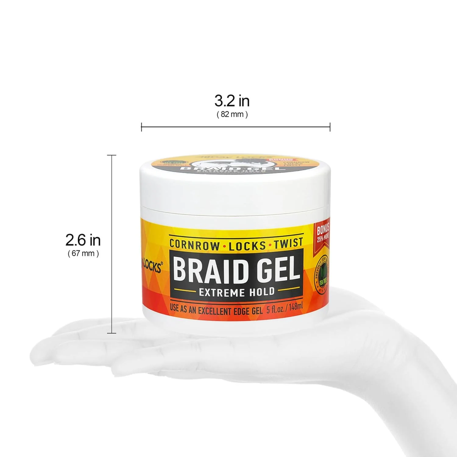 ALL DAY LOCKS & BRAID GEL (JAR) 5 OZ (ADA83721) - Image 5