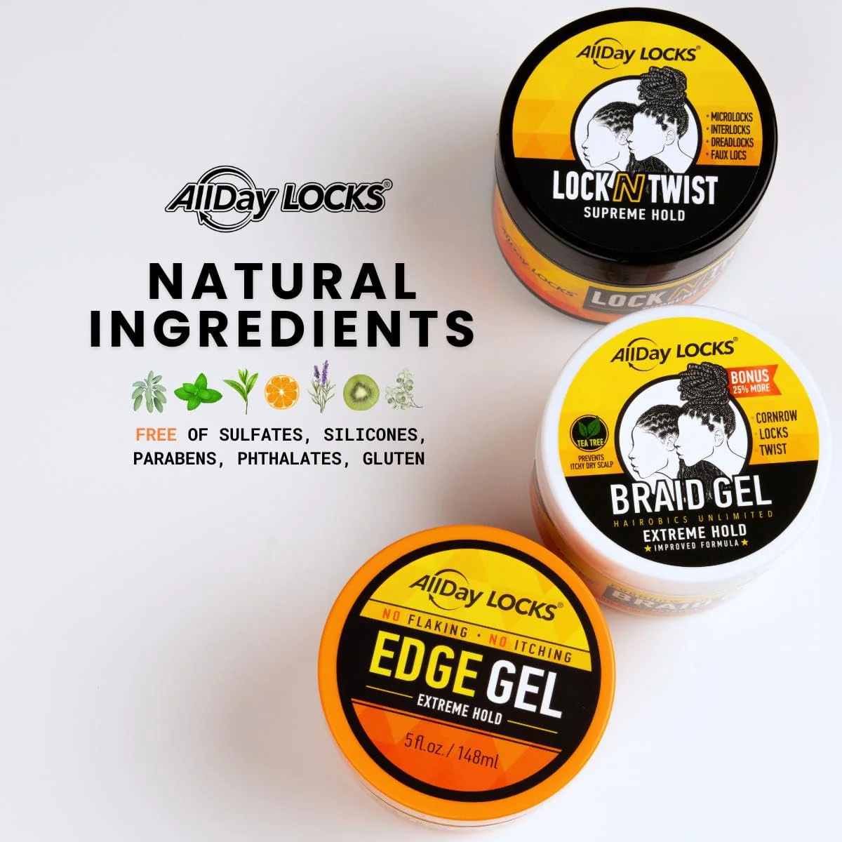 ALL DAY LOCKS & BRAID GEL (JAR) 5 OZ (ADA83721) - Image 9