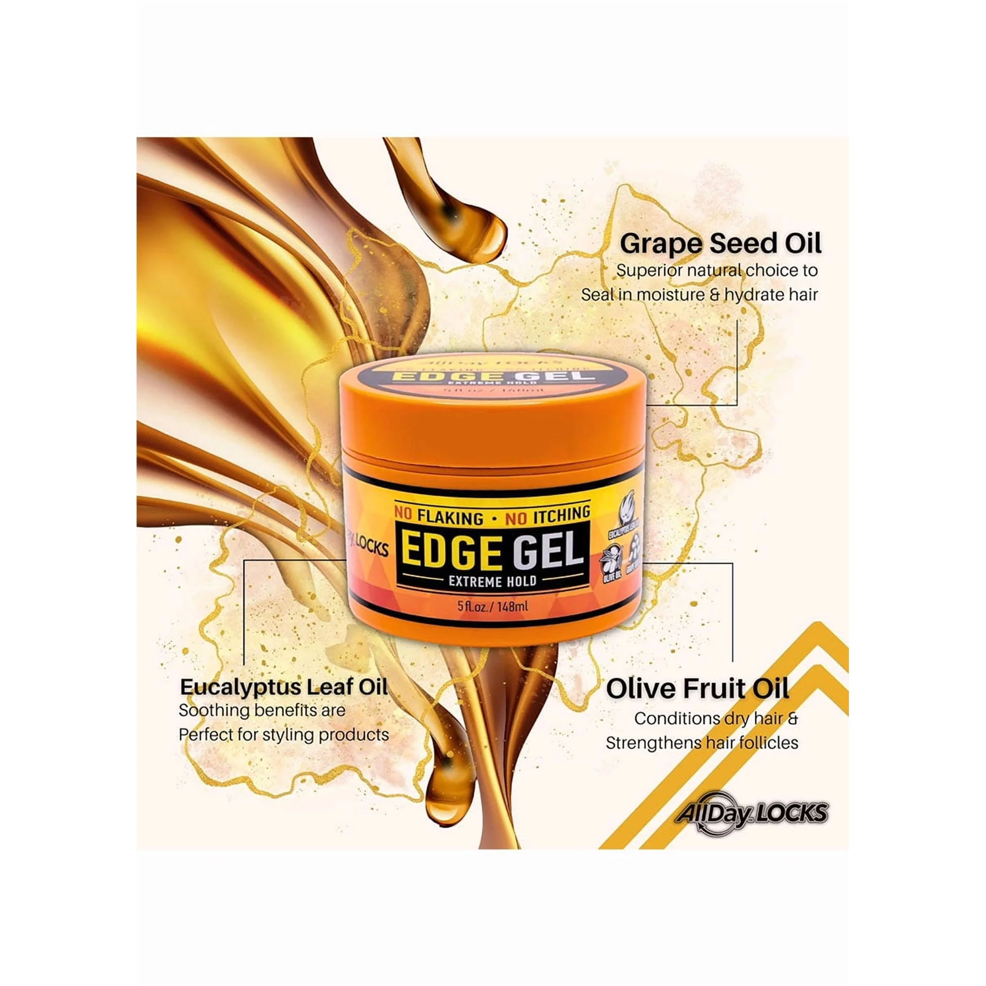 ALL DAY LOCKS EDGE GEL (JAR)  10 OZ(ADA96544) - Image 4