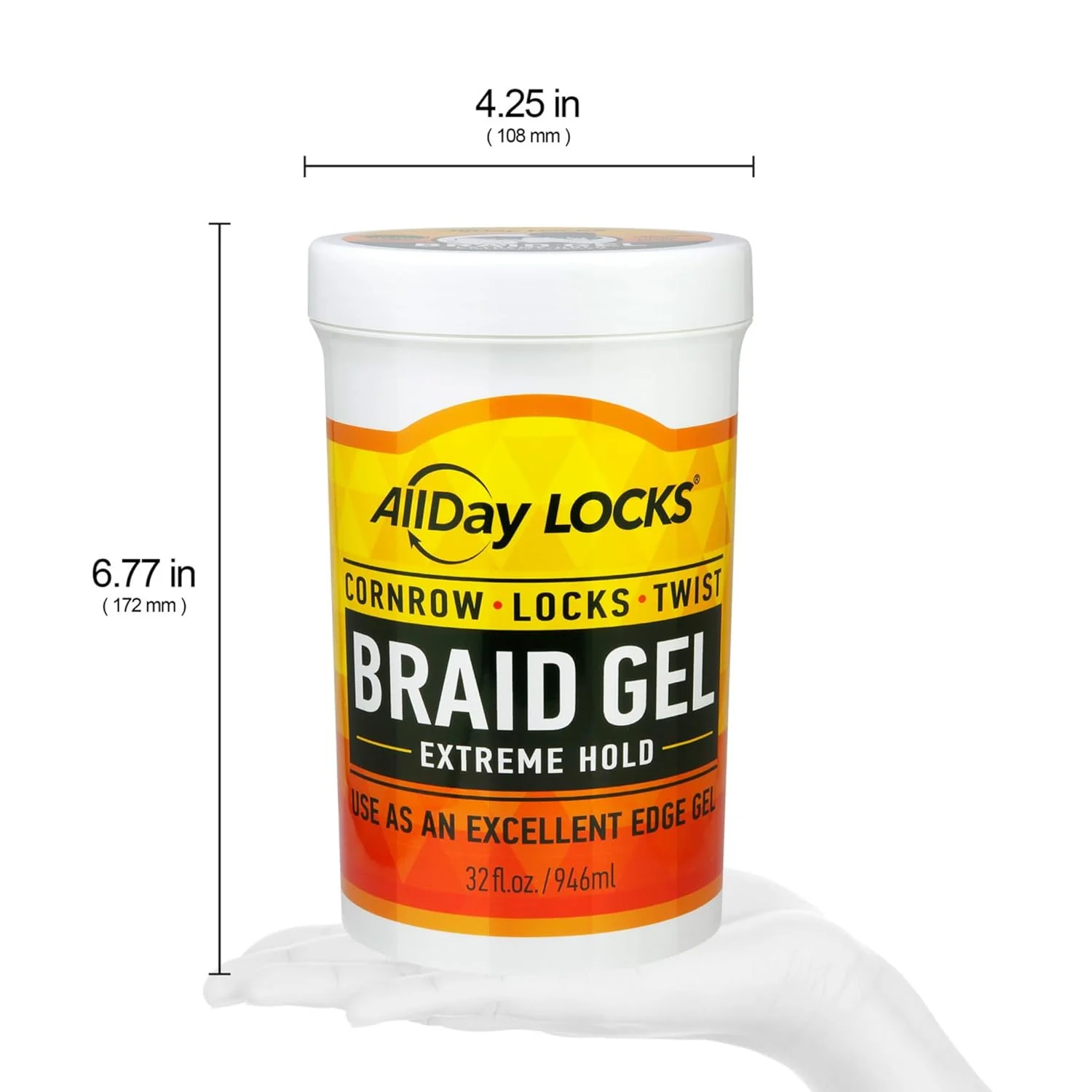 AllDay Locks Braid Gel – 32 oz - Image 5