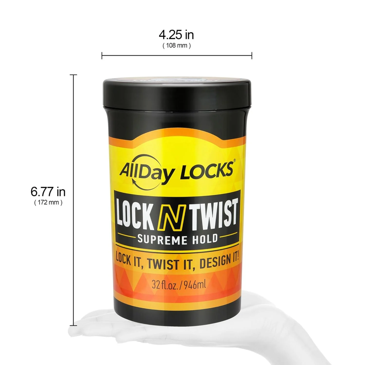 AllDay Locks Lock N Twist Gel – 32 oz - Image 4
