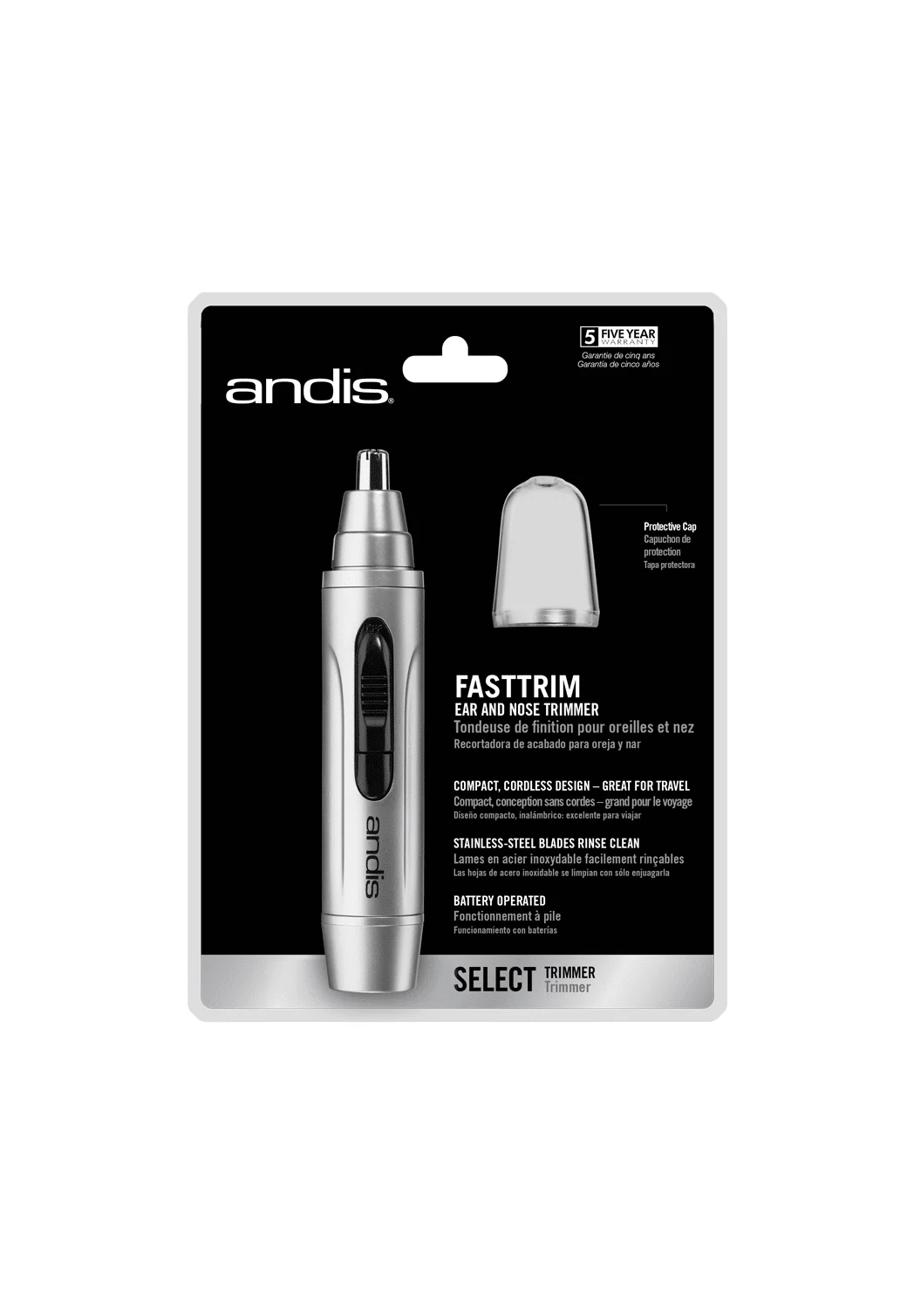 Andis FastTrim Cordless Nose Trimmer(AN13540) - Image 2