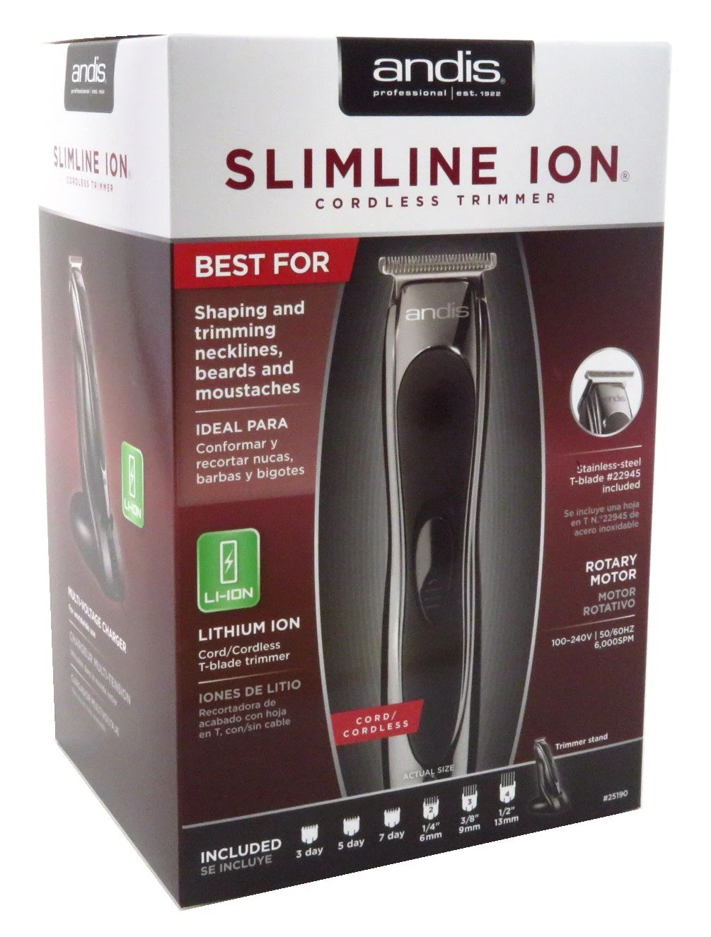 ANDIS TRIMMER SLIMLINE IN(AN25190)