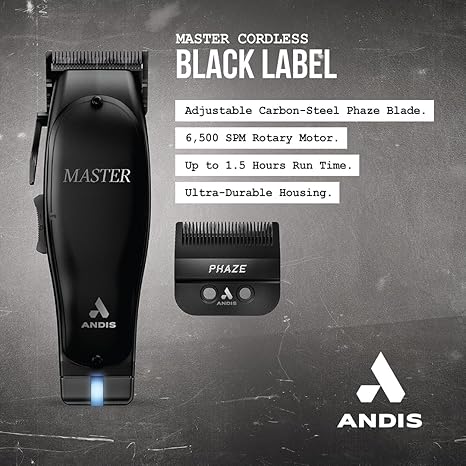 AN561895 ANDIS CLIPPER MASTER LI [CORDLESS] BLACK LABEL - Image 2