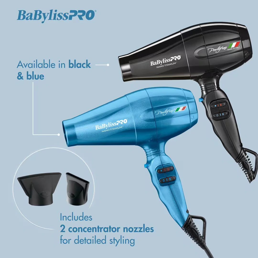 BAB44767  CONAIR BABYLISSPRO NANO TITANIUM DRYER-PORTOFINO BLUE  dryer2000w - Image 5