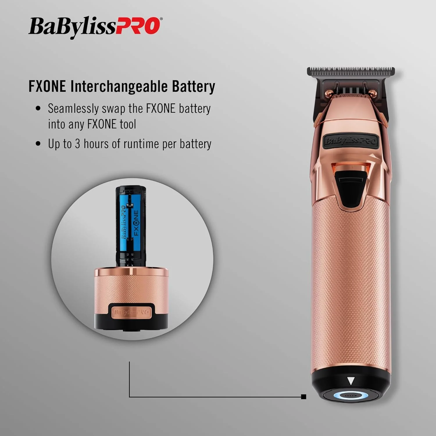 CONAIR BABYLISSPRO TRIMMER-FXONE FX799RG ROE GOLD(BAB48659) - Image 4