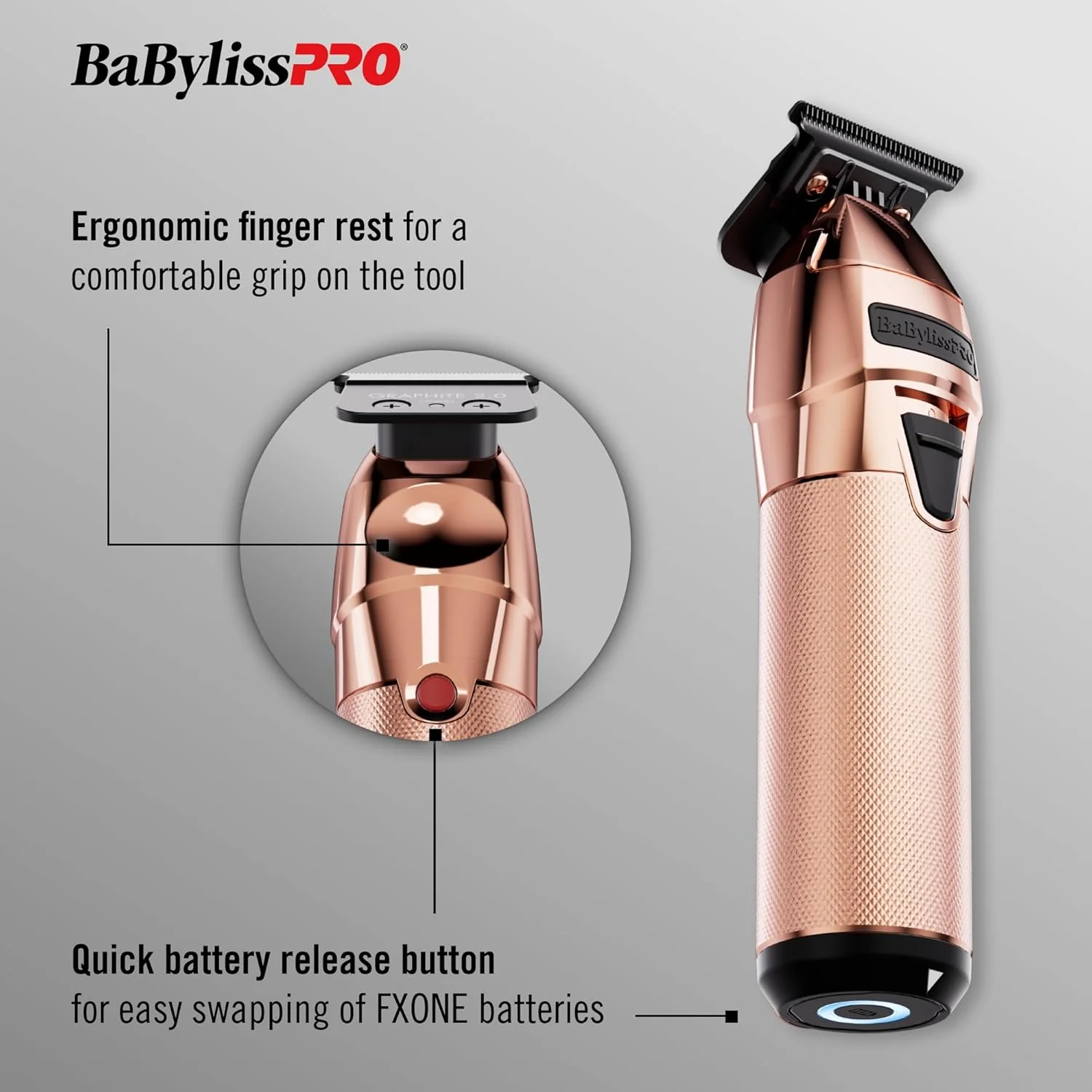 CONAIR BABYLISSPRO TRIMMER-FXONE FX799RG ROE GOLD(BAB48659) - Image 5