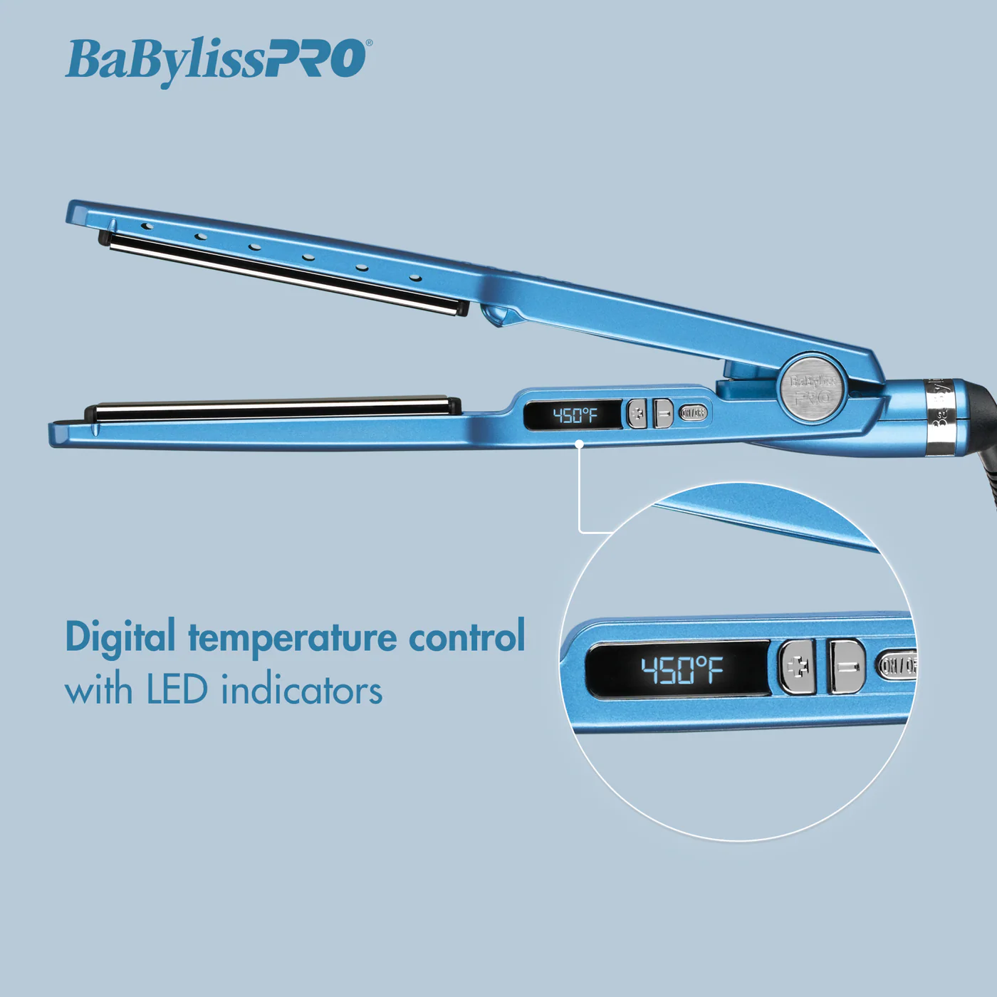 BABNTB2090 BABYLISSPRO NANO TITANIUM ULTRA-SLEEK STRAIGHTENER 1 1/4" - Image 4