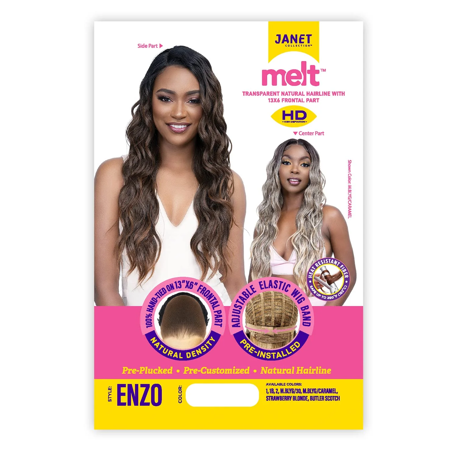 Janet Collection Synthetic Hair Melt 13x6 HD Swiss Lace Frontal Wig - ENZO - Image 2