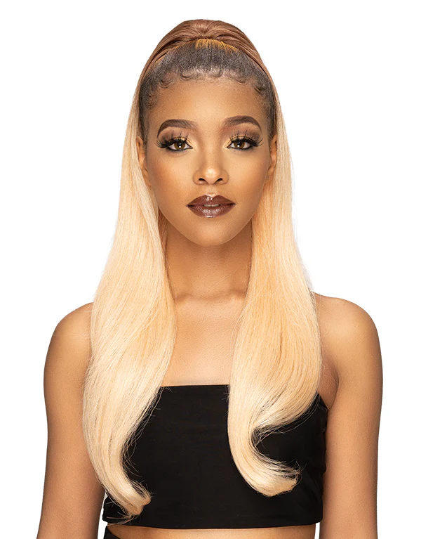 Janet Collection Remy Illusion Ponytail - EMERALD - Image 2
