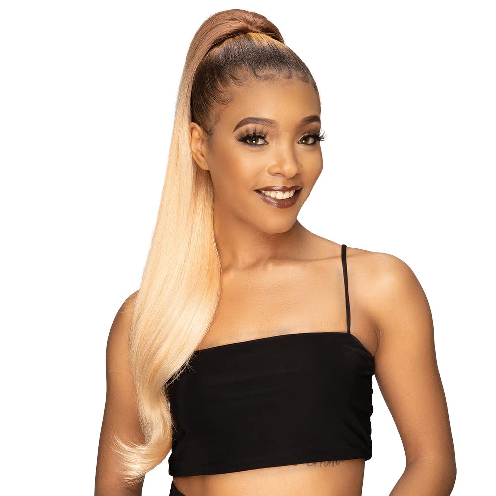 Janet Collection Remy Illusion Ponytail - EMERALD - Image 3