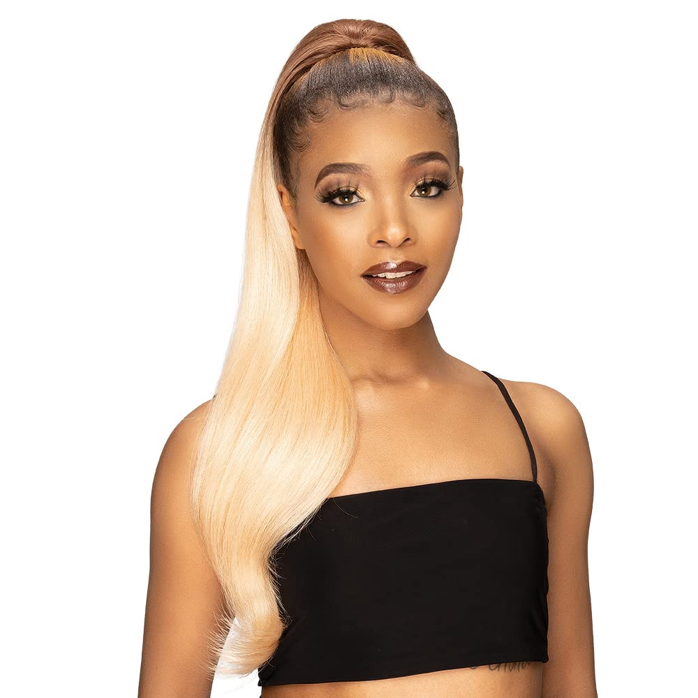 Janet Collection Remy Illusion Ponytail - EMERALD - Image 4