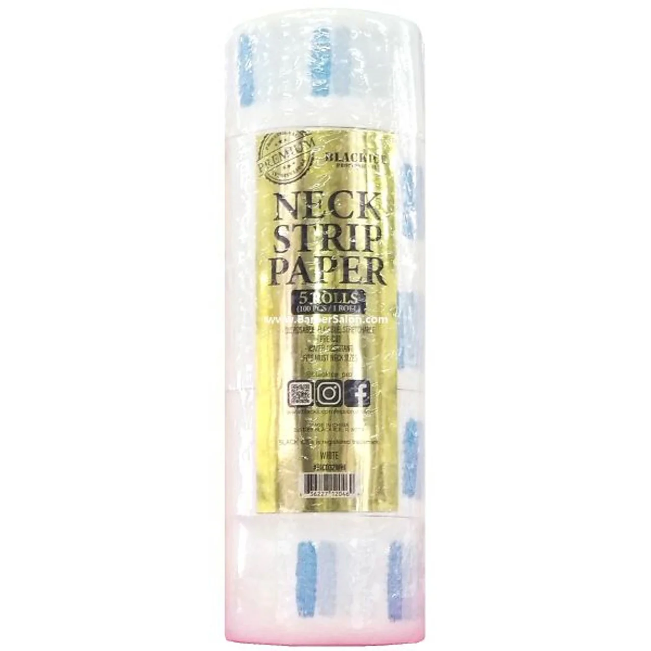 BLACK ICE NECK STRIP PAPER WHITE BIC032WHI