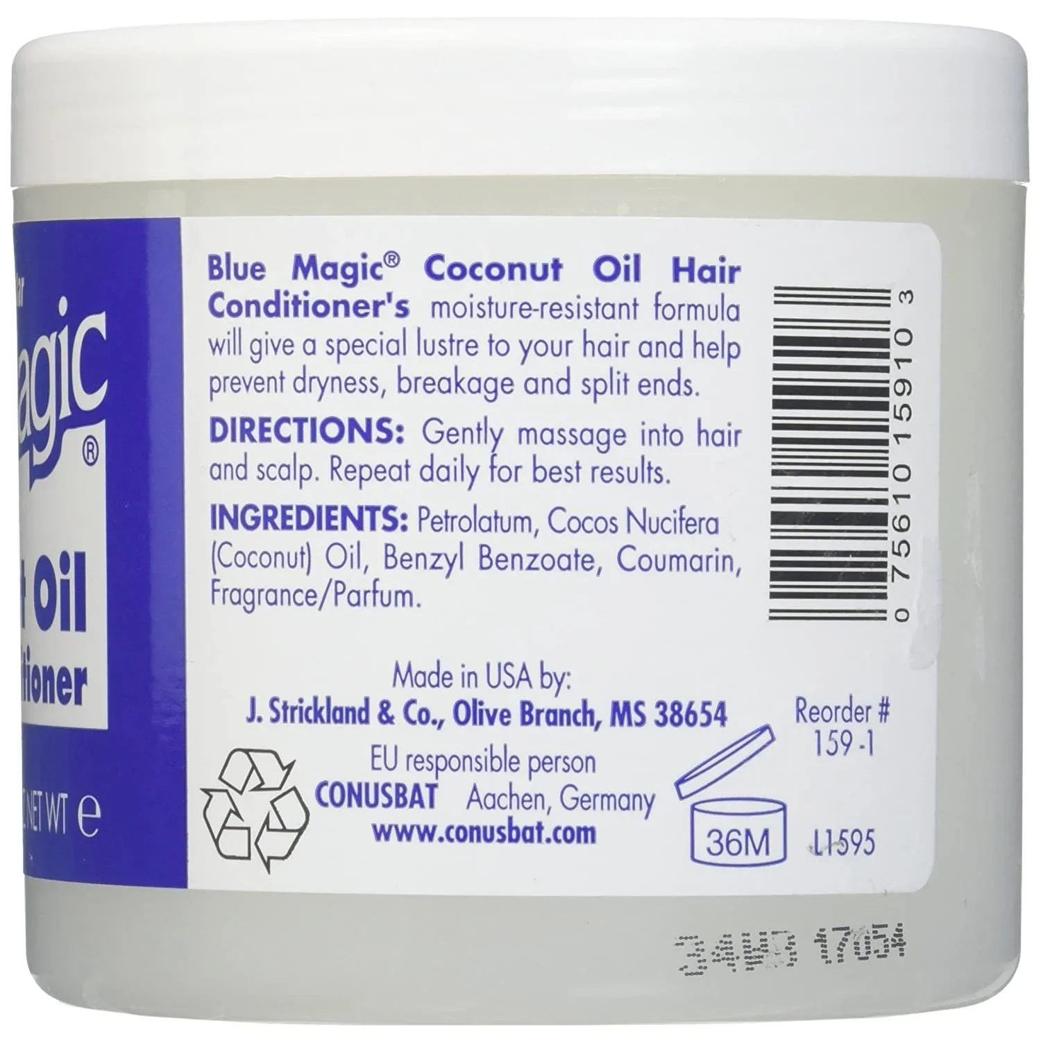 BLUE MAGIC COCONUT OIL 12oz(BM159) - Image 2