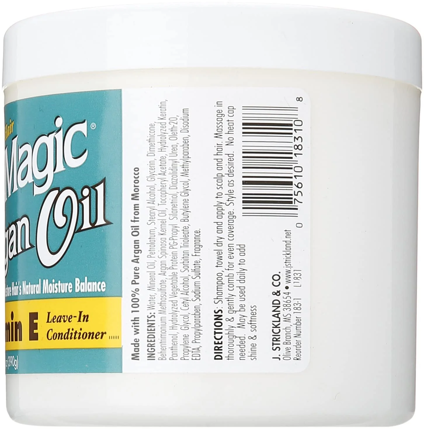BLUE MAGIC ARGAN OIL VITAMIN E (18310)  13.75oz (BM183) - Image 2