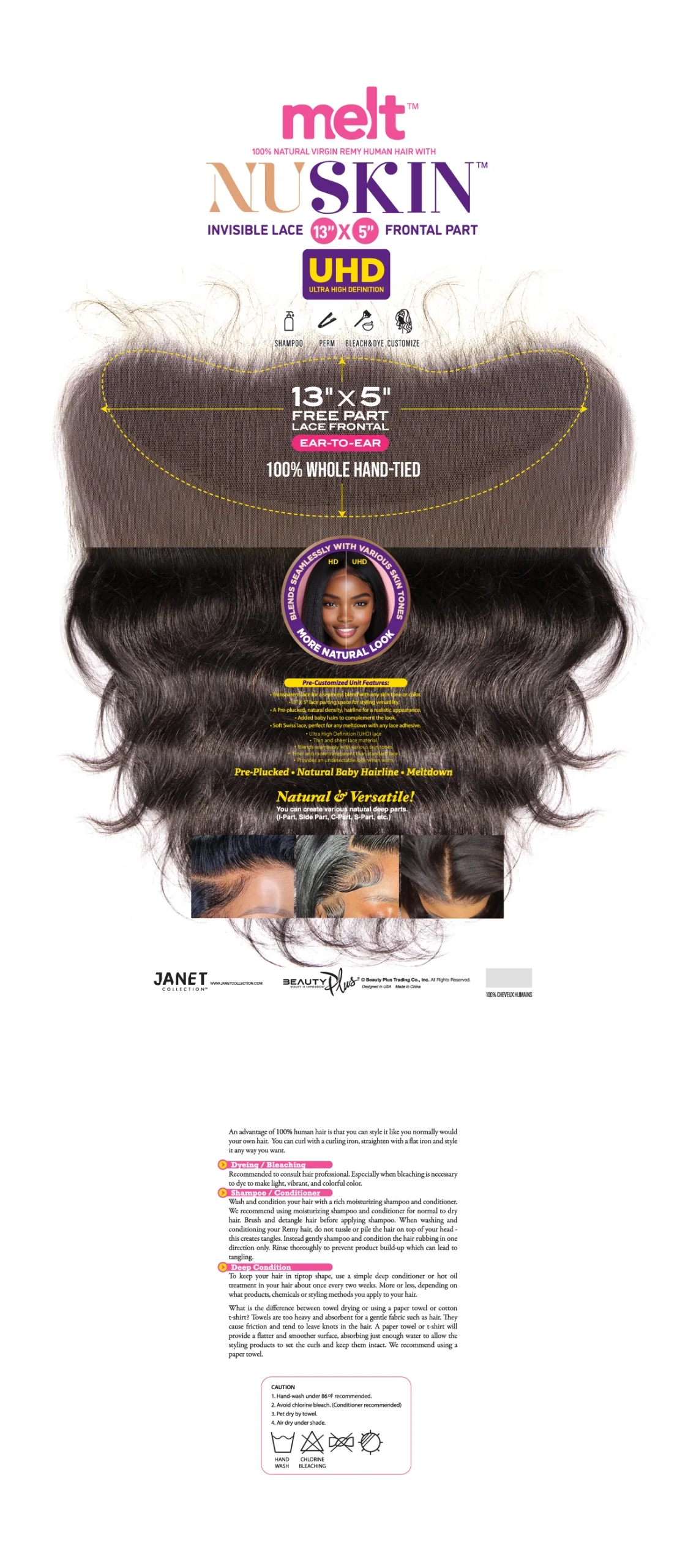 Janet Collection Melt NuSkin UHD LACE CLOSURE BODY - Image 2