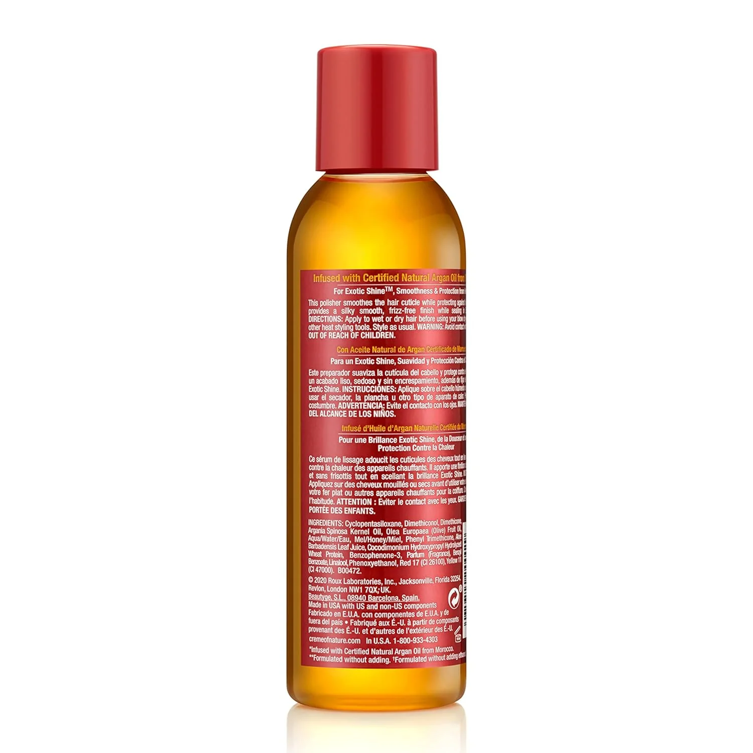 Creme of Nature Argan Oil Heat Defense Smooth & Shine Hair Polisher 4oz(C24442) - Image 2
