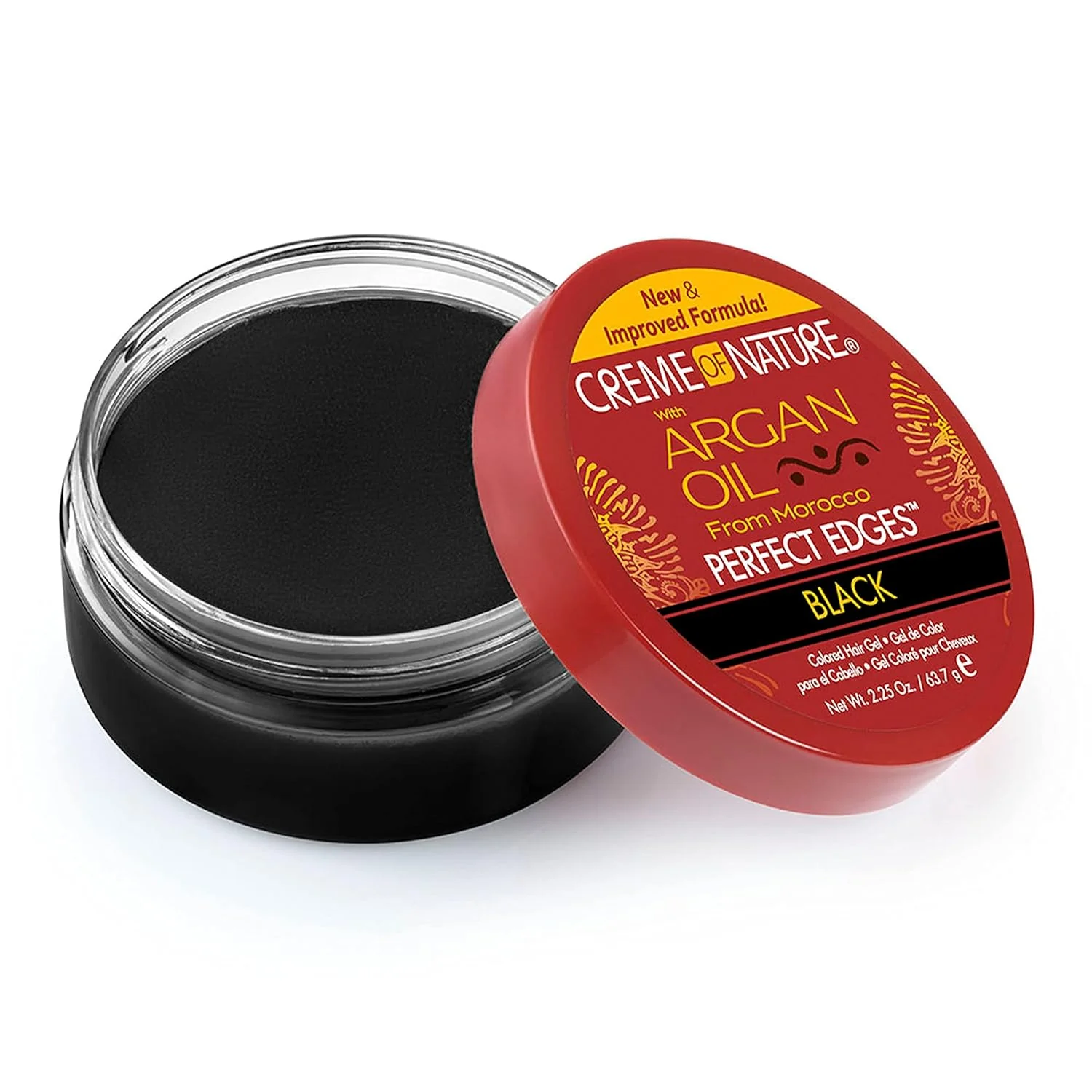 Creme of Nature with Argan Oil from Morocco Perfect Edges Hair Gel – Black, 2.25 oz(C39765) - Image 2