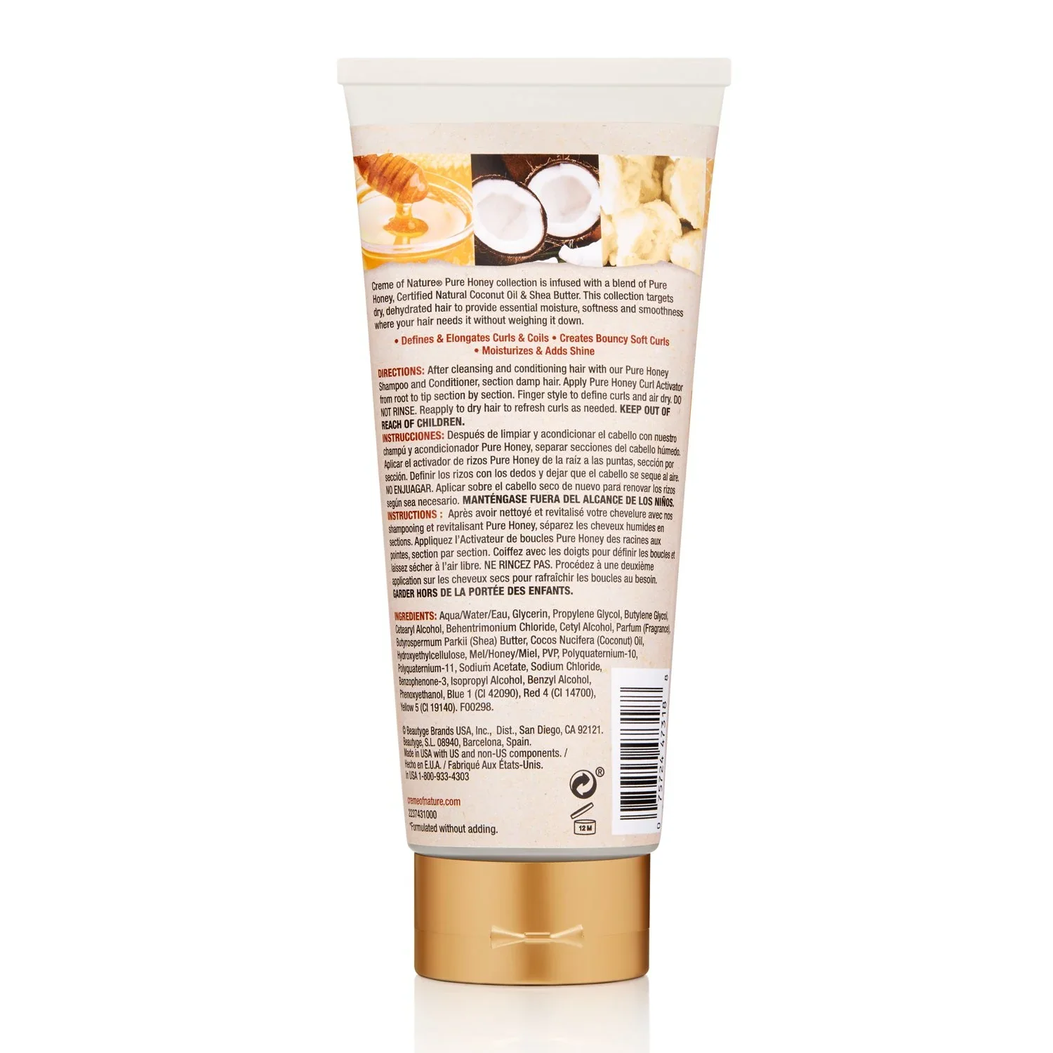 Creme of Nature Curl Activator Styling Cream with Pure Honey 10.5oz (C47318) - Image 2