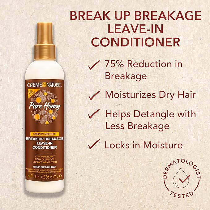 Creme of Nature Pure Honey Leave-in Conditioner 8 OZ - Image 2