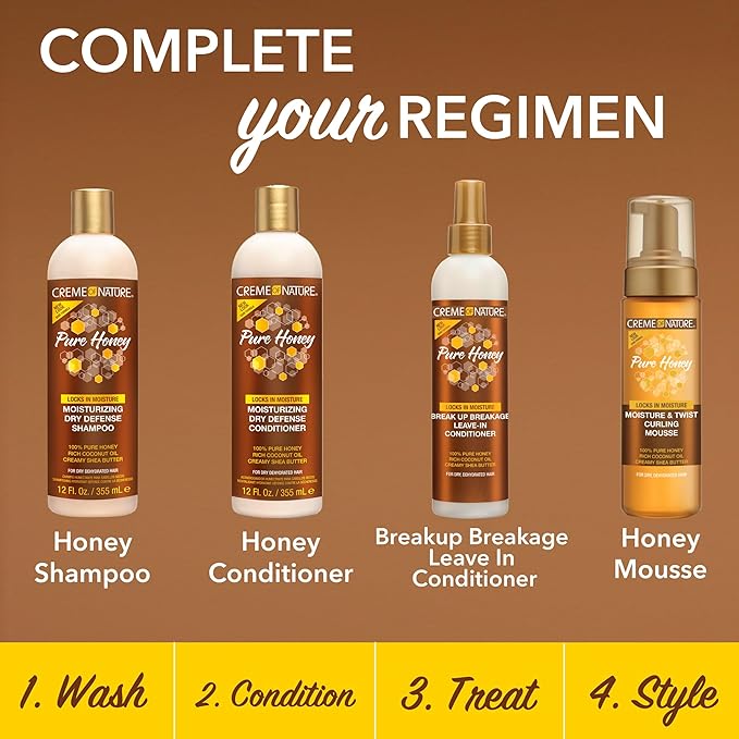 Creme of Nature Pure Honey Leave-in Conditioner 8 OZ - Image 6