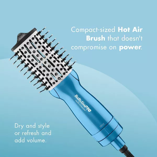 CONAIR BABYLISSPRO NANO TITANIUM-ROTATING HOT AIR BRUSH COMP  BAB47564 - Image 3