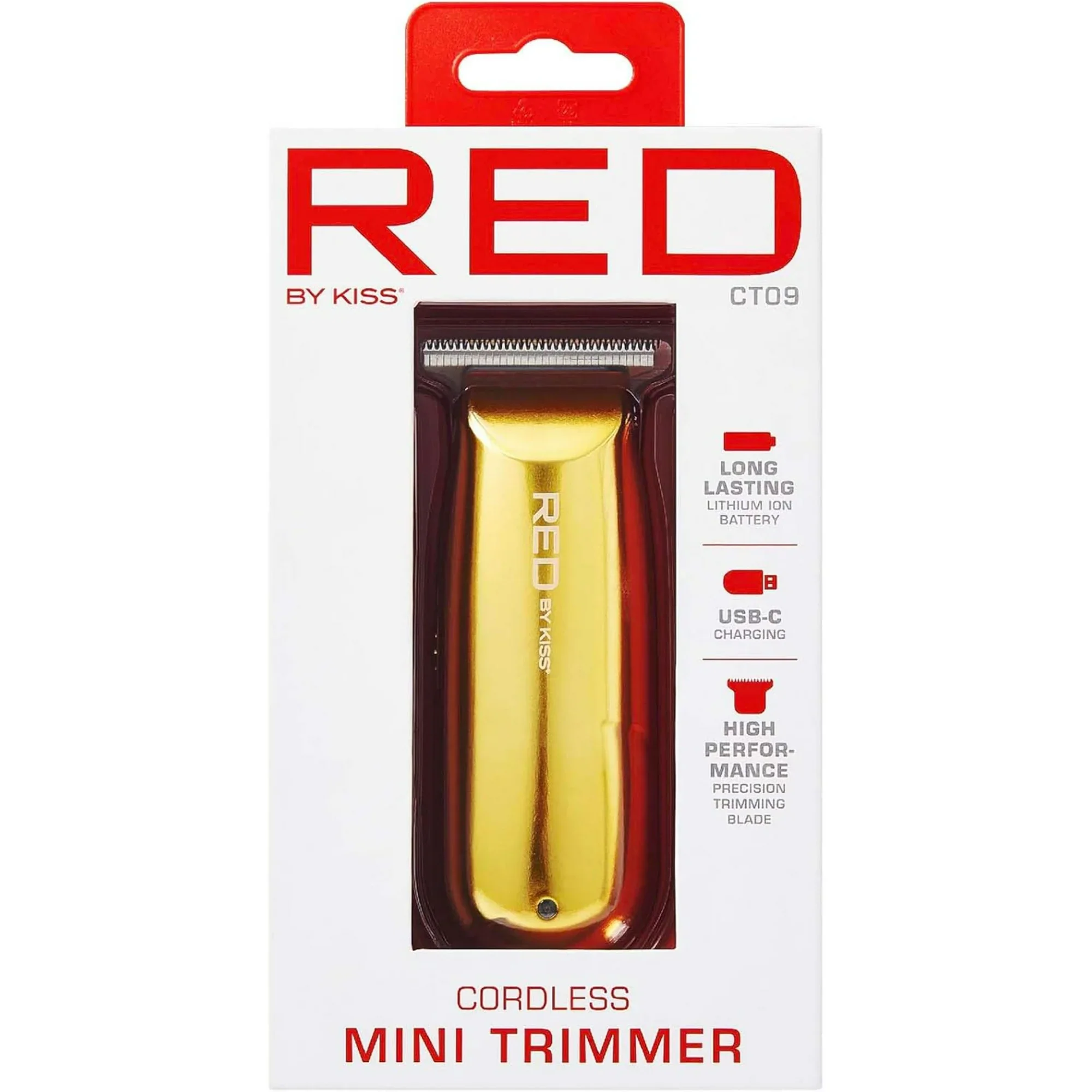 CT09 Red Mini cordless Trimmer GOLD - Image 2