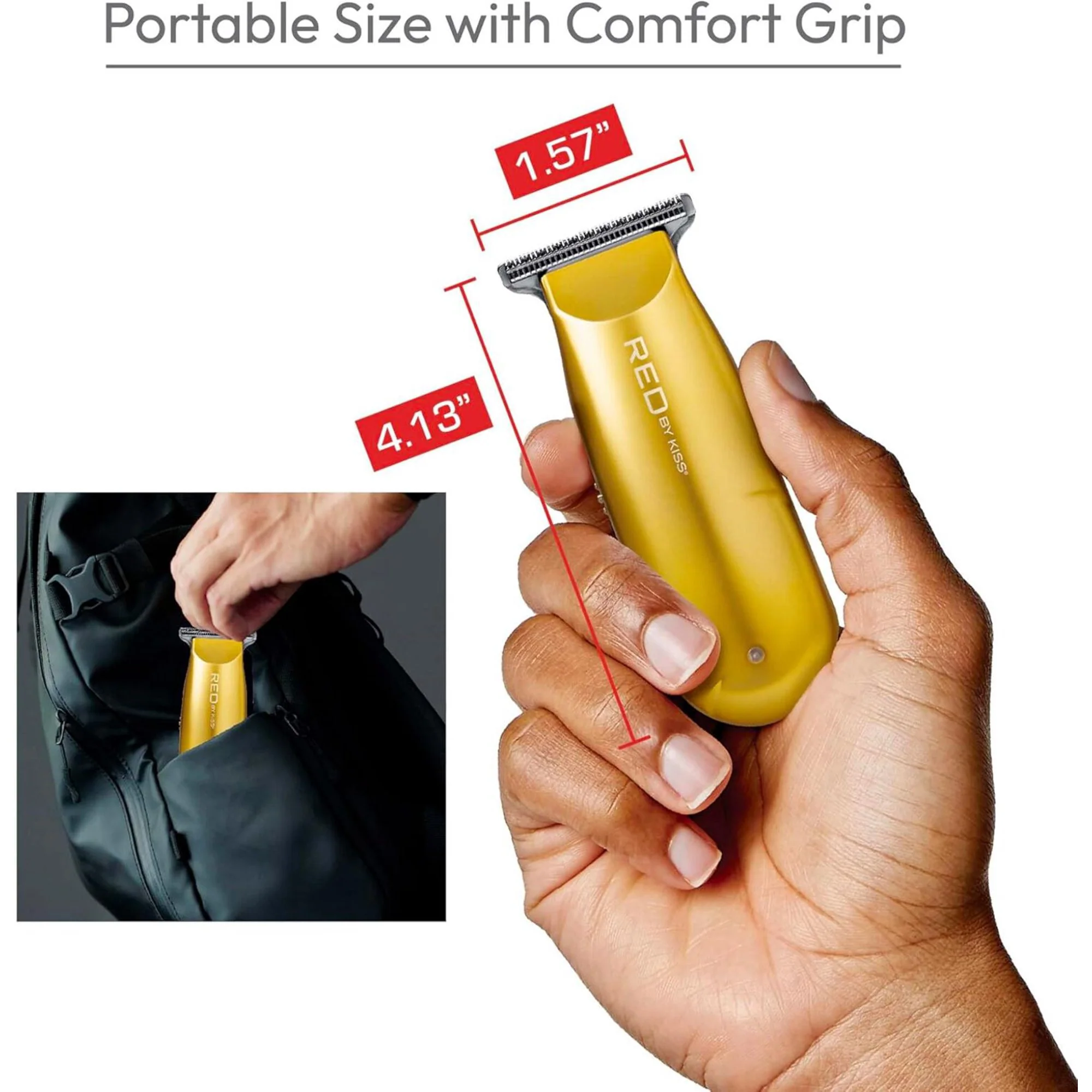 CT09 Red Mini cordless Trimmer GOLD - Image 4
