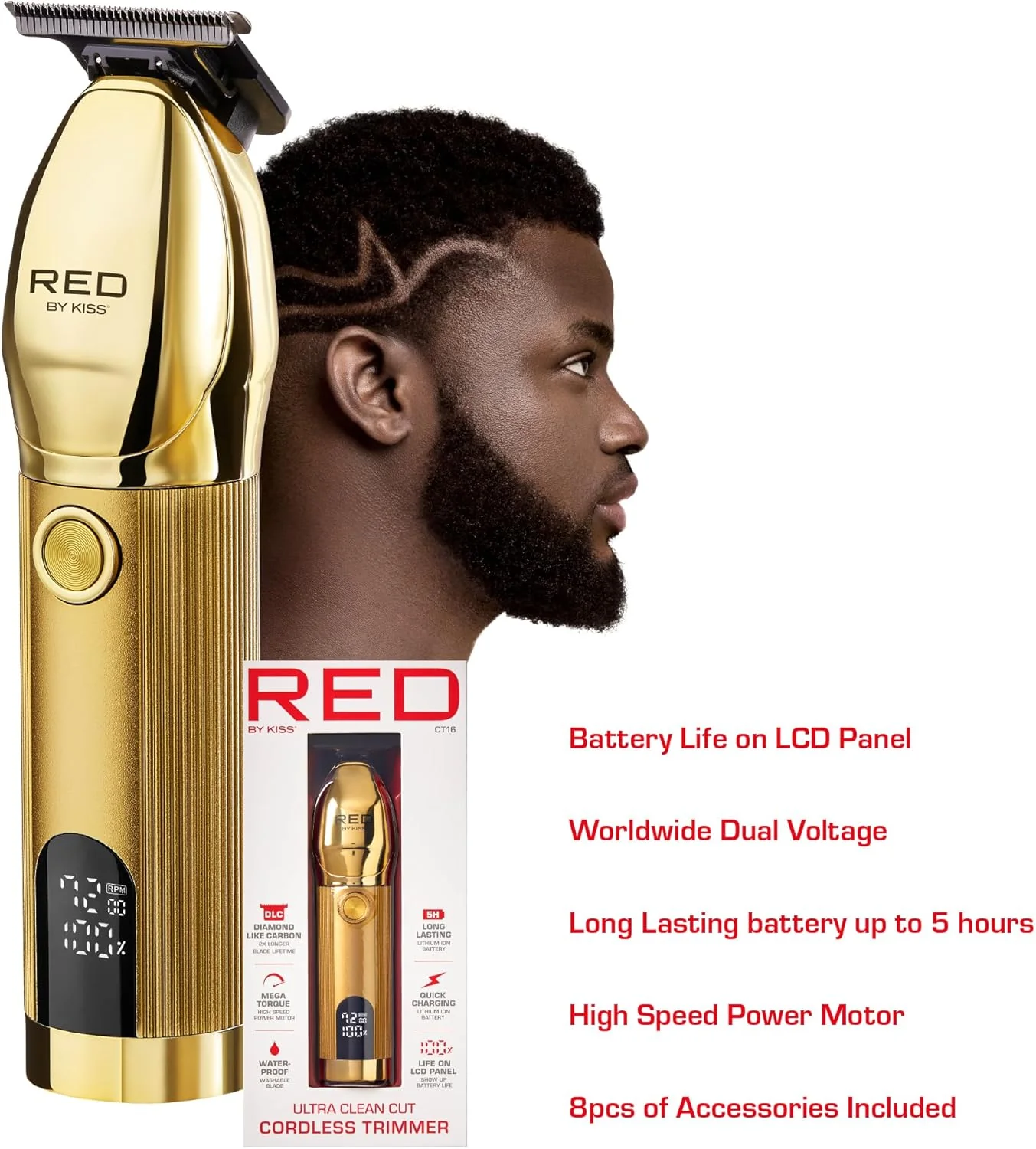 CT16 RED CORDLESS TRIMMER - Image 6
