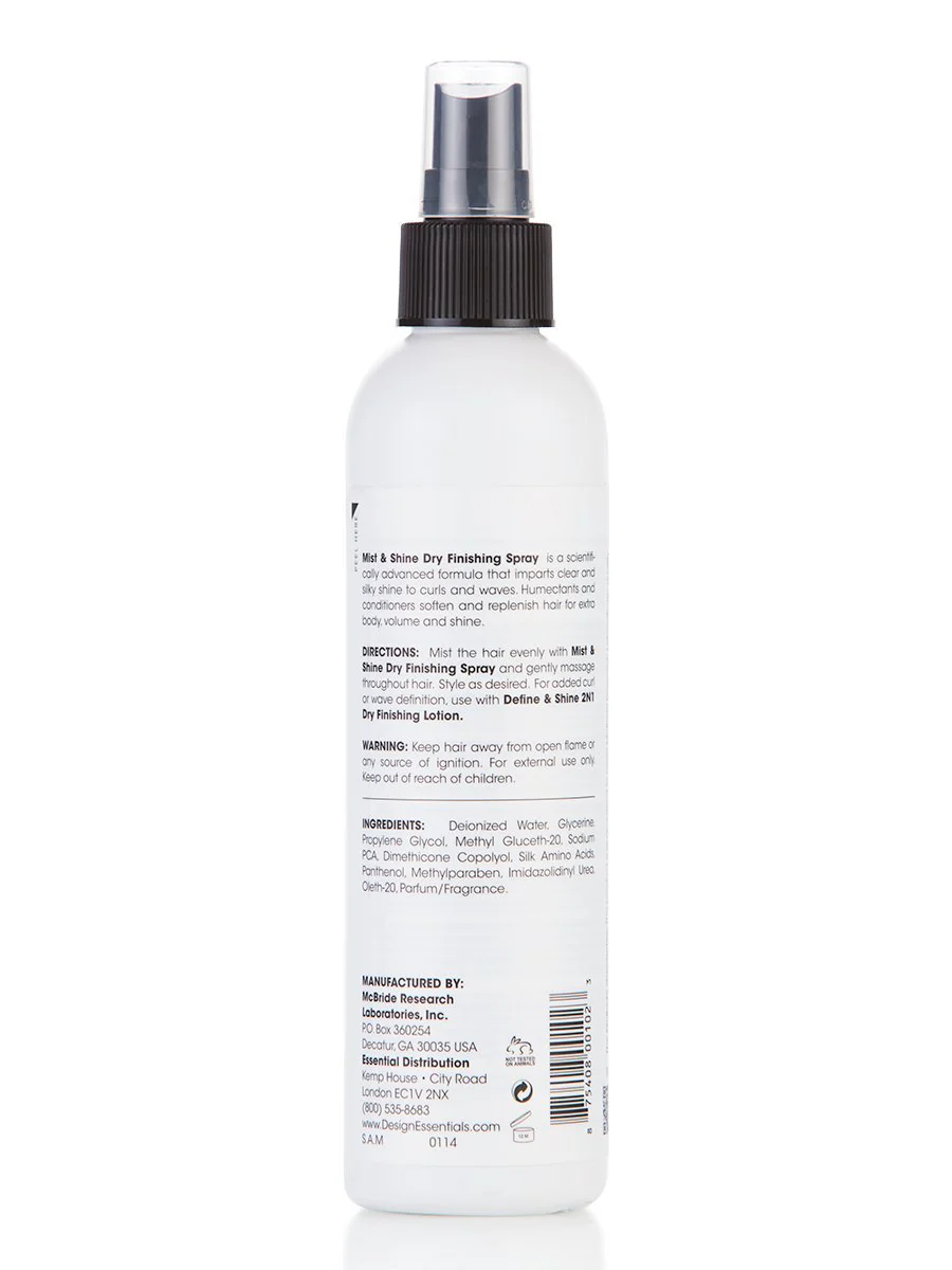 DESIGN W/D MIST & SHINE SPRAY 8 OZ(DES00102) - Image 2