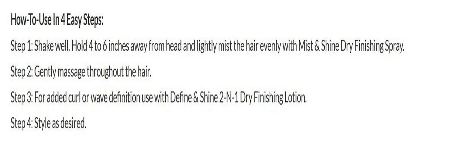 DESIGN W/D MIST & SHINE SPRAY 8 OZ(DES00102) - Image 4
