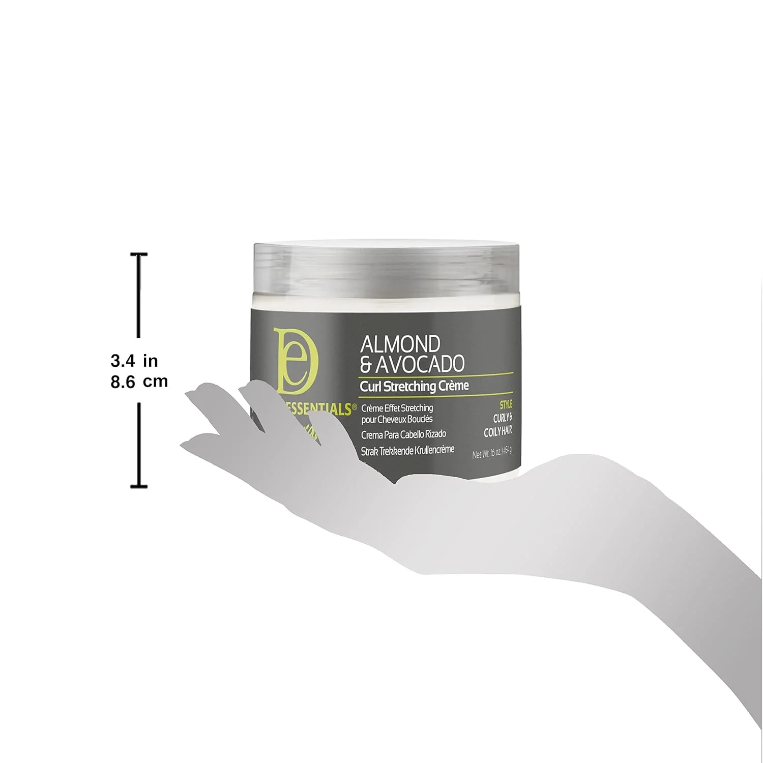 Design Essentials Natural Almond &amp; Avocado Curl Stretching Cream (JAR) 16 OZ(DES00435) - Image 4