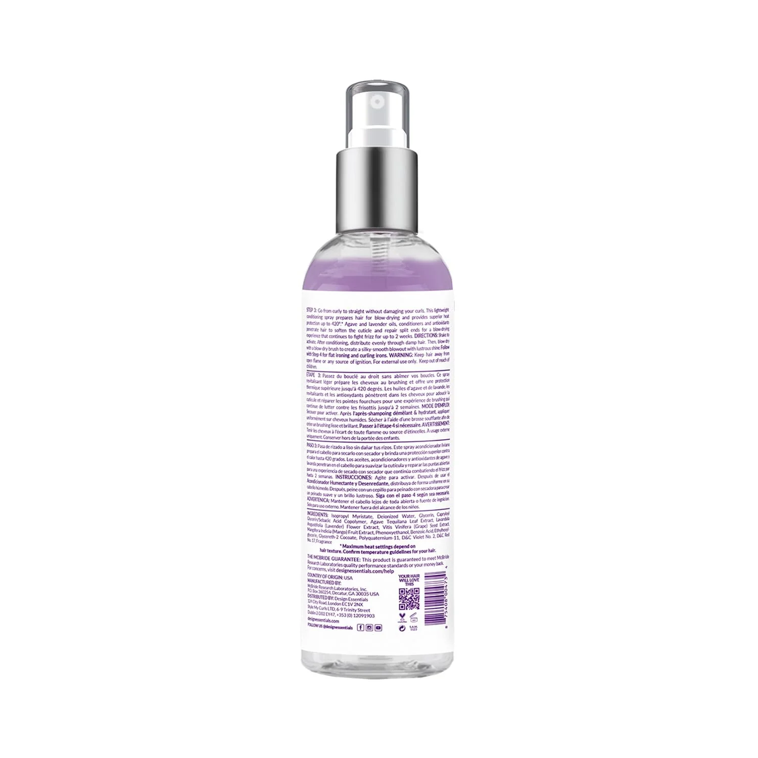 Design Essentials AGAVE & LAVENDER PRIMER (STEP 3) 8 OZ(DES00473) - Image 2