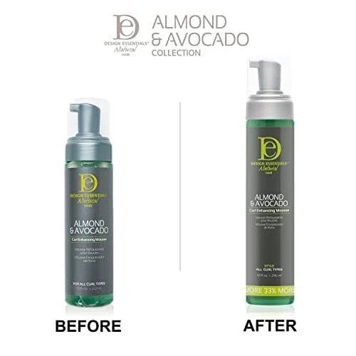 DESIGN NATURAL ALM & AVOC CURL ENHANCING MOUSSE 10 OZ(DES00947) - Image 3