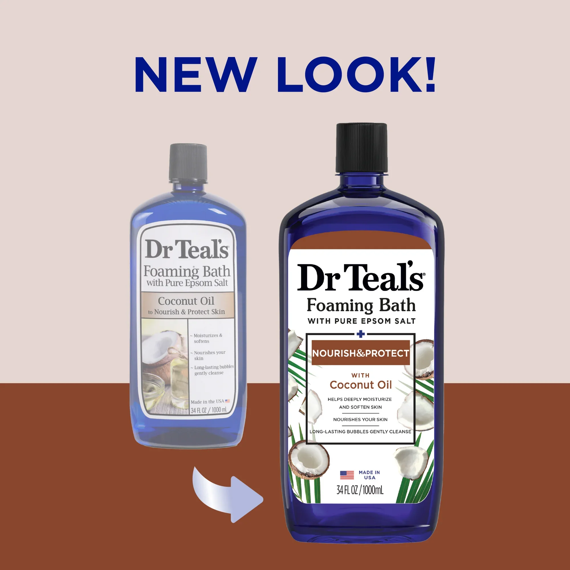 DR TEALS FOAMING BATH [COCONUT OIL] 34oz - Image 4