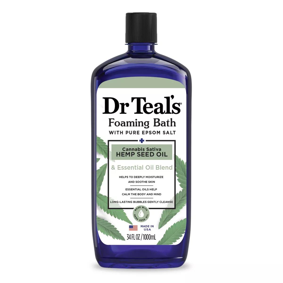 DR TEALS FOAMING BATH [HEMP SEED] 34oz